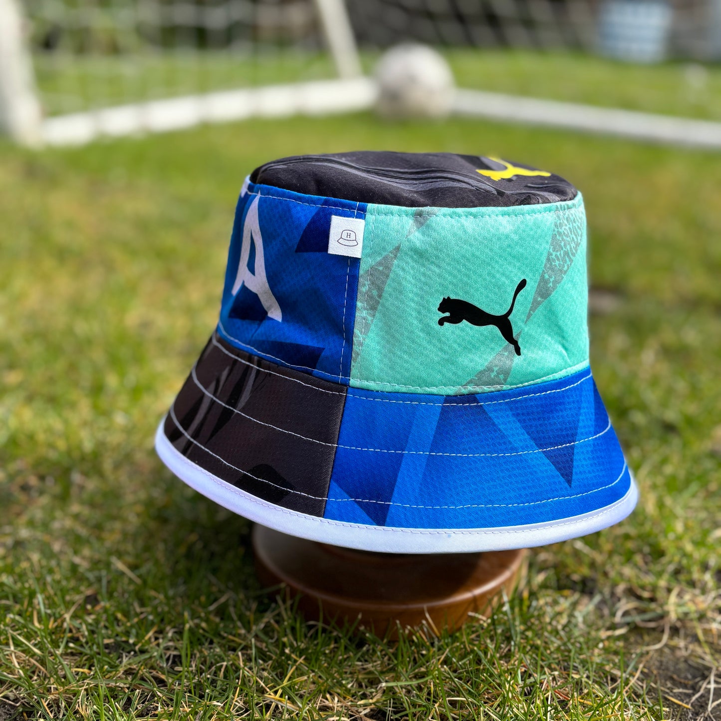 Stockport County bucket hat (adult 62-63 cm) - handmade from original shirts