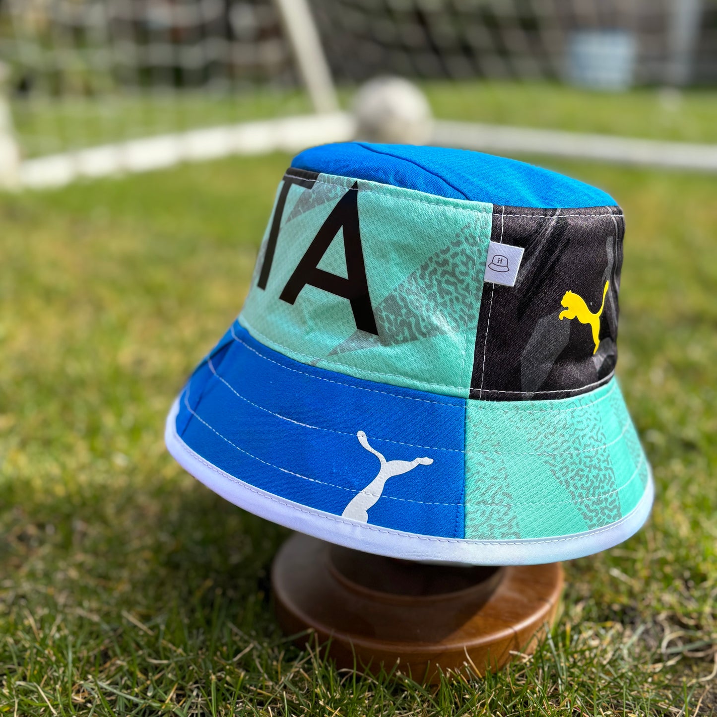 Stockport County bucket hat (adult 62-63 cm) - handmade from original shirts