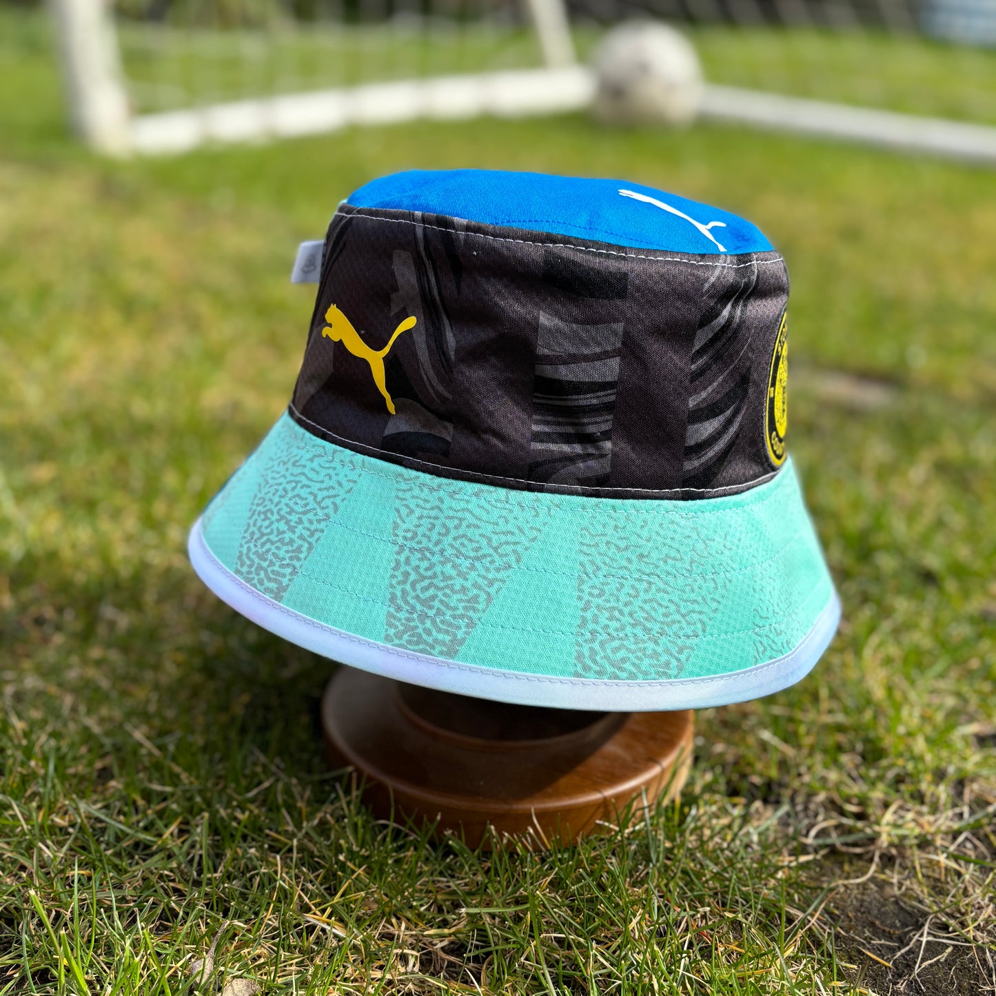 Stockport County bucket hat (adult 62-63 cm) - handmade from original shirts
