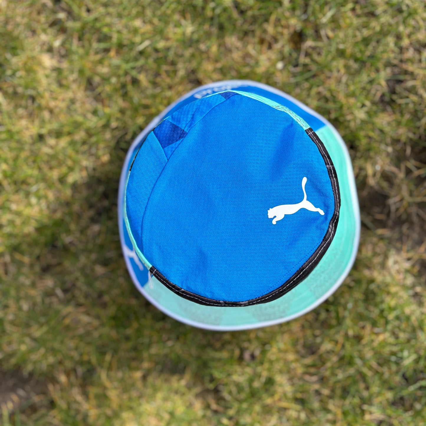 Stockport County bucket hat (adult 62-63 cm) - handmade from original shirts