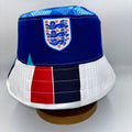England bucket hat (adult 62-63 cm) - handmade from original shirts