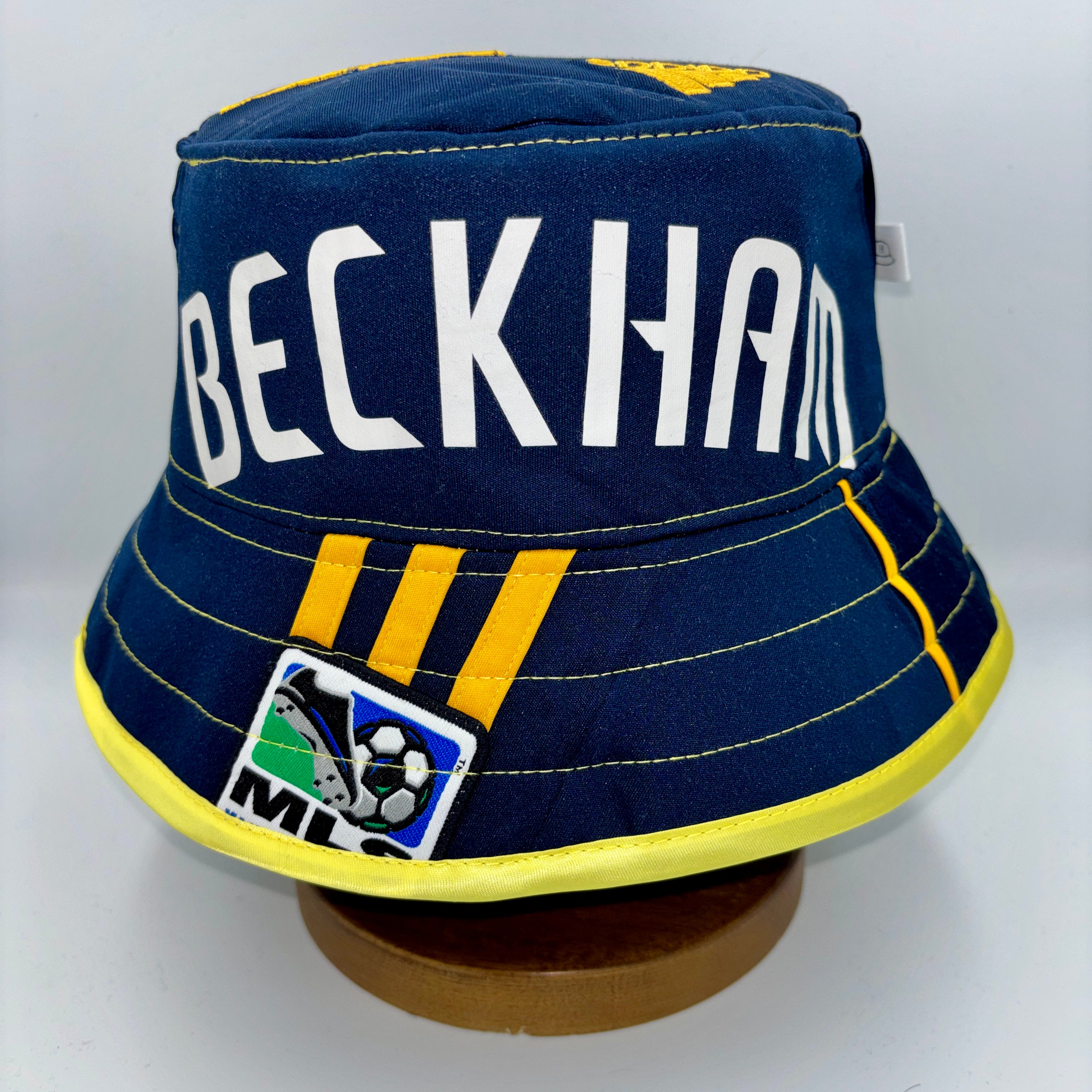 David Beckham x LA Galaxy bucket hat (adult 62-63cm) - handmade from original shirt