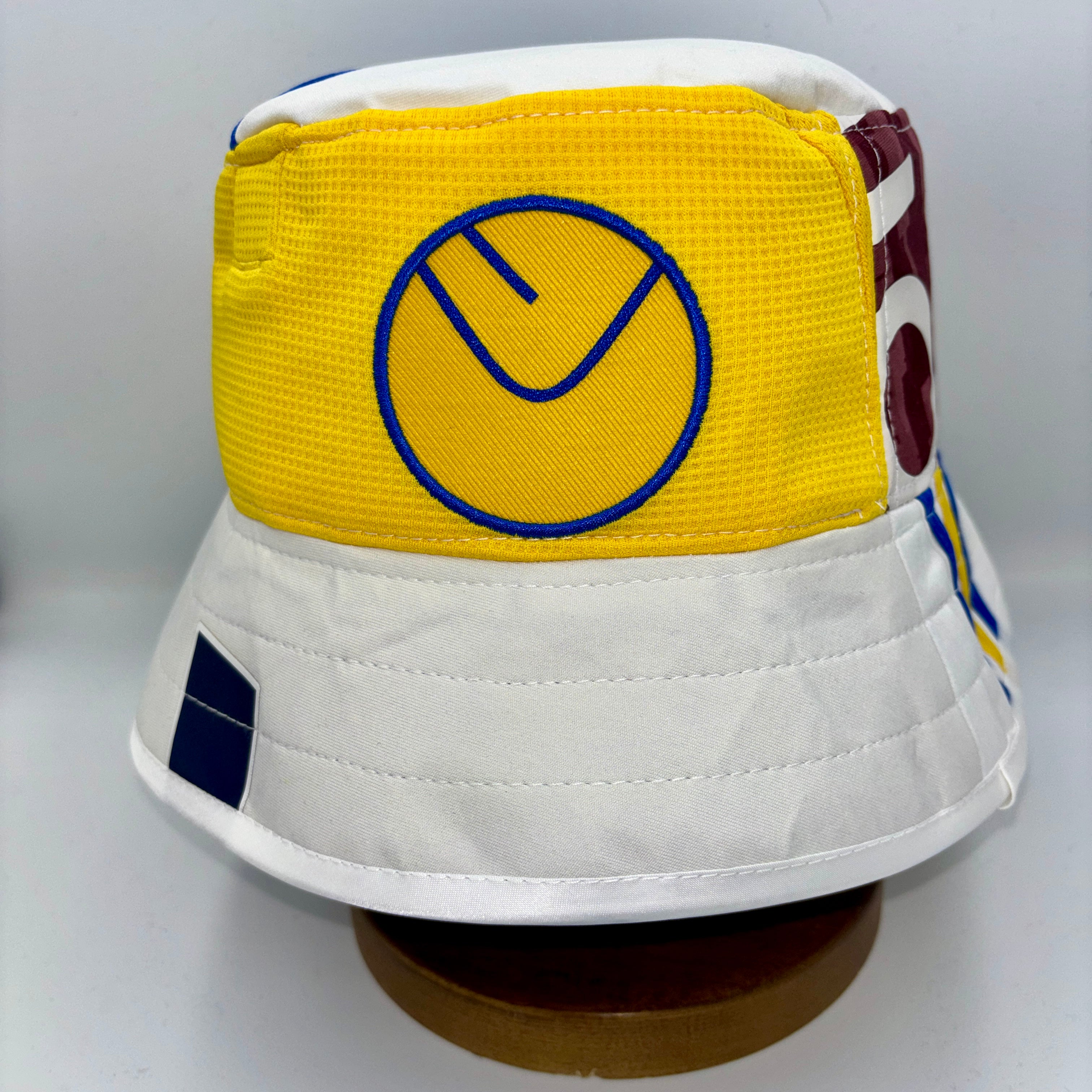 Leeds United bucket hat (adult 62-63cm) - handmade from original shirts