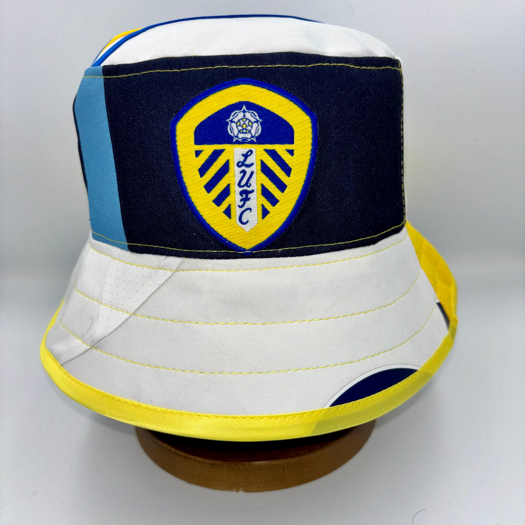 Leeds United bucket hat (adult 62-63cm) - handmade from original shirts