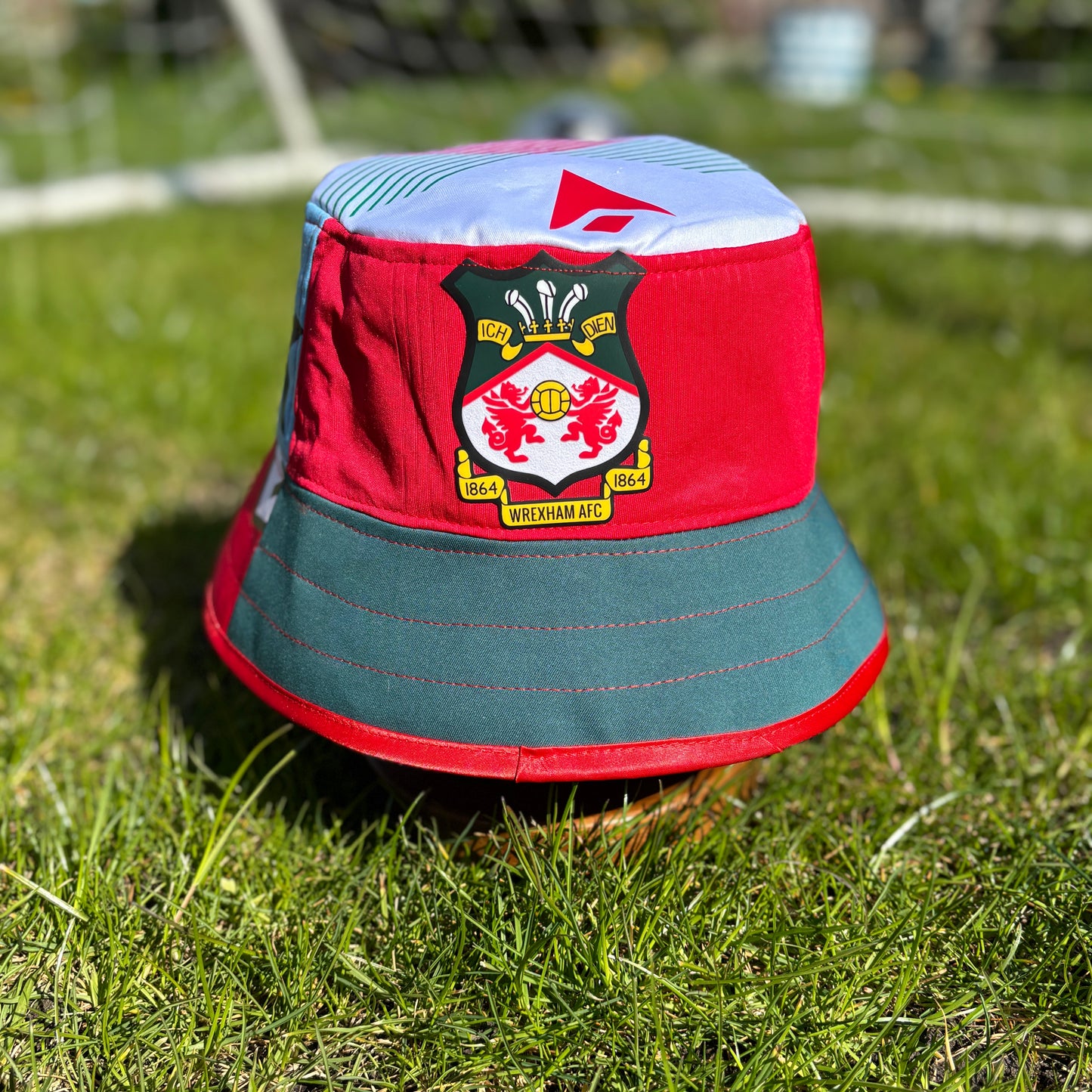 Wrexham bucket hat (adult 62-63 cm) - handmade from original shirts