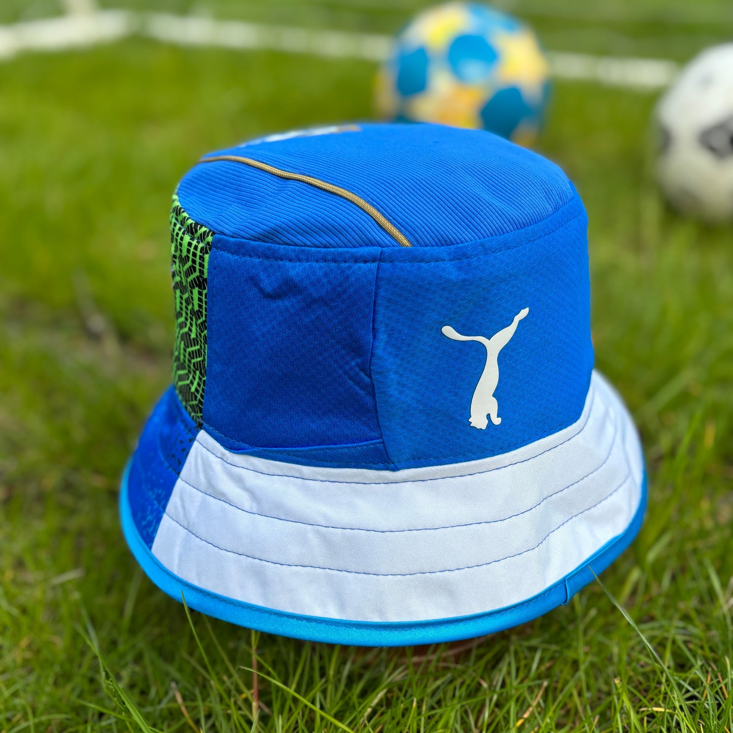 Stockport County bucket hat (adult 62-63 cm) - handmade from original shirts