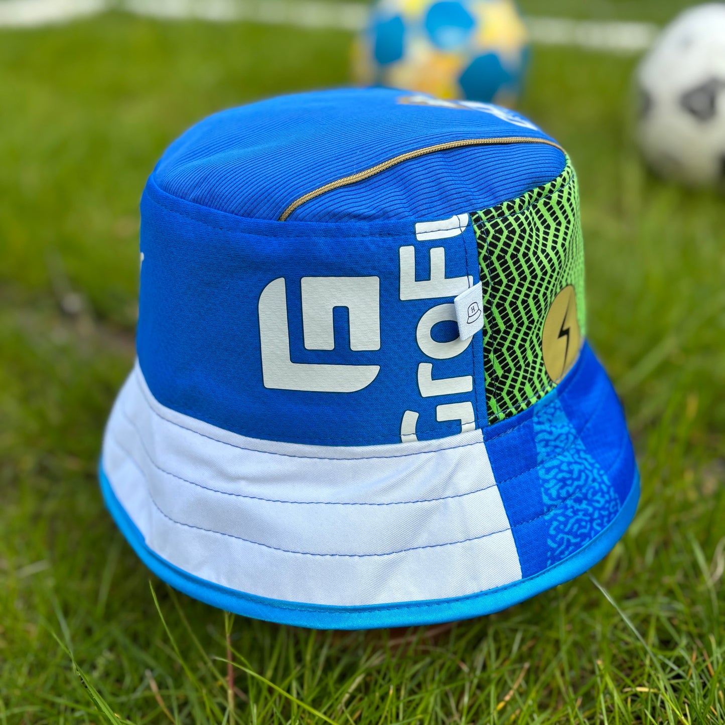 Stockport County bucket hat (adult 62-63 cm) - handmade from original shirts