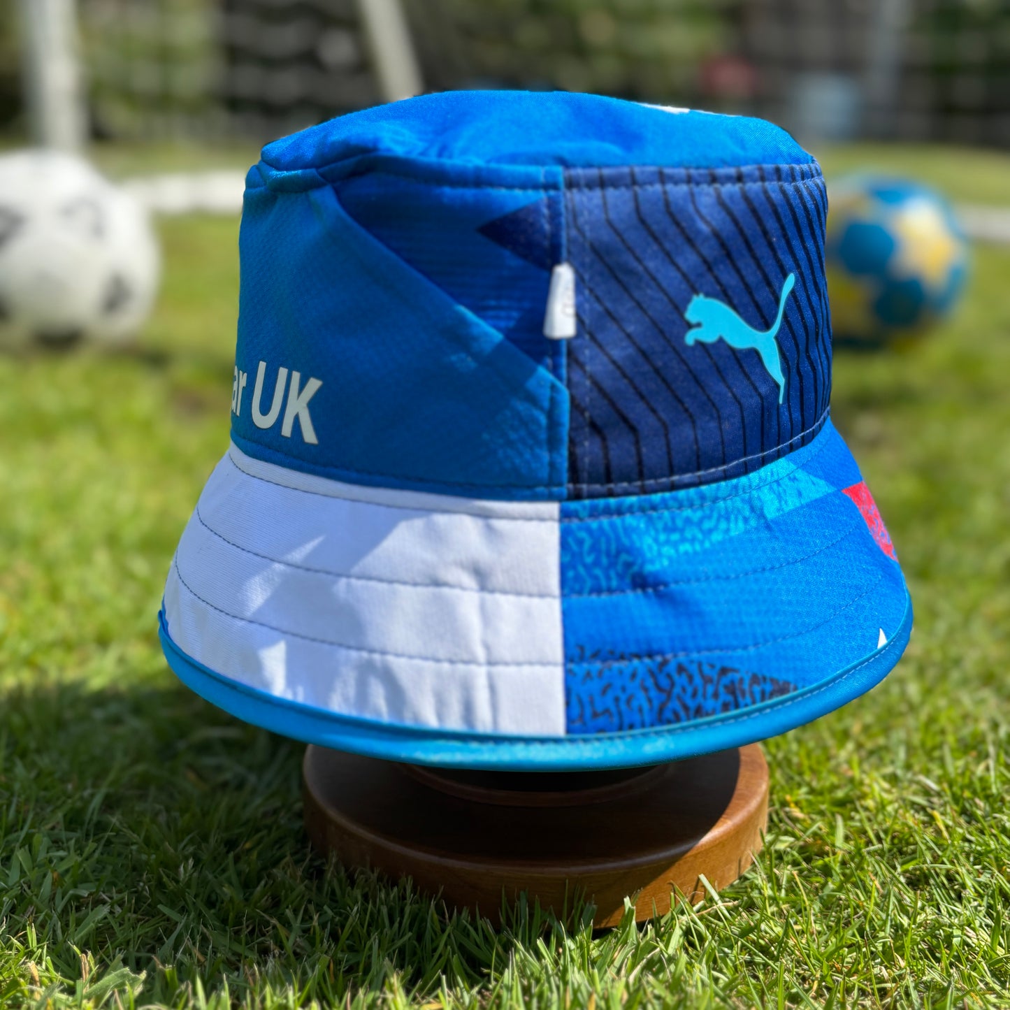 Stockport County bucket hat (adult 62-63 cm) - handmade from original shirts