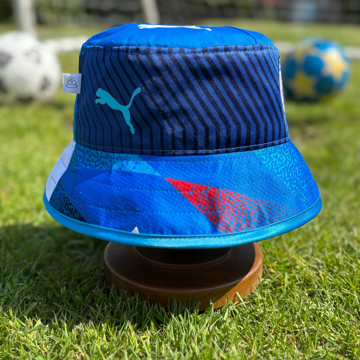 Stockport County bucket hat (adult 62-63 cm) - handmade from original shirts