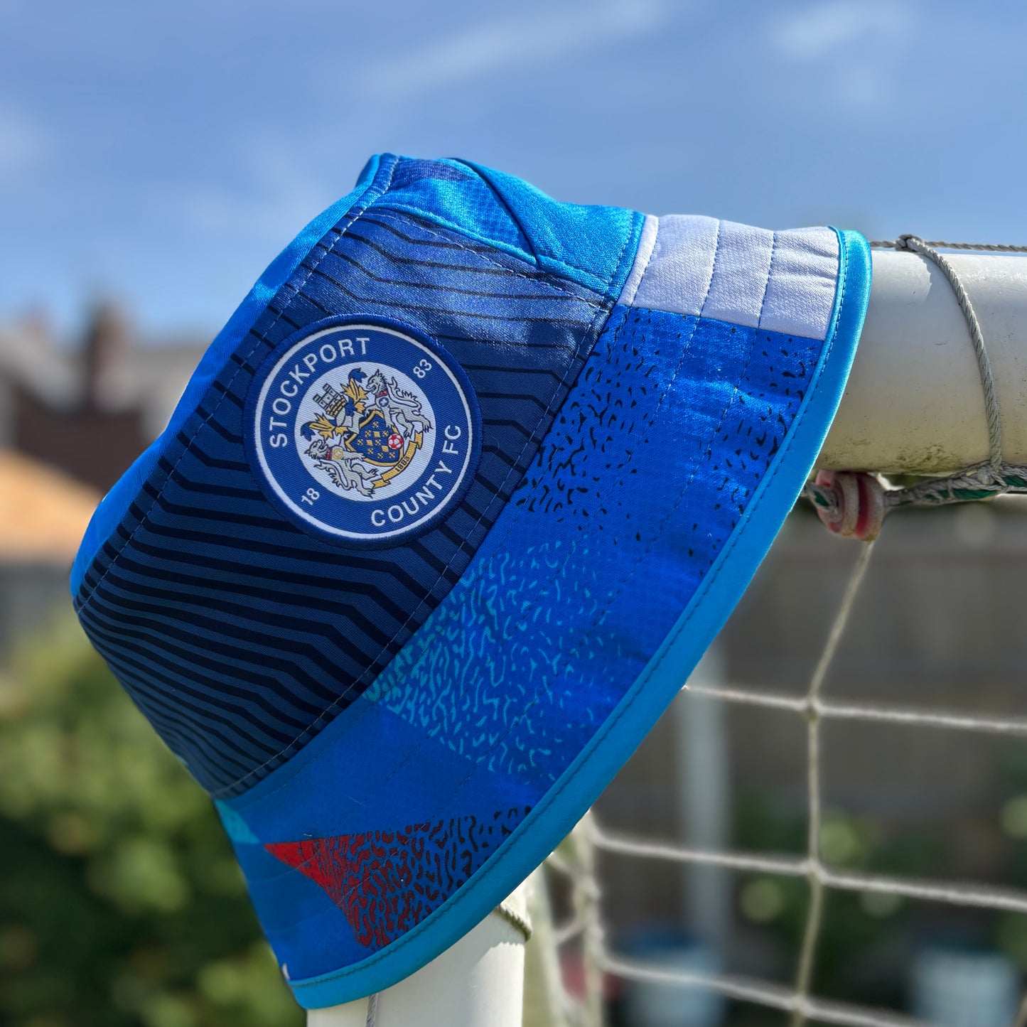 Stockport County bucket hat (adult 62-63 cm) - handmade from original shirts