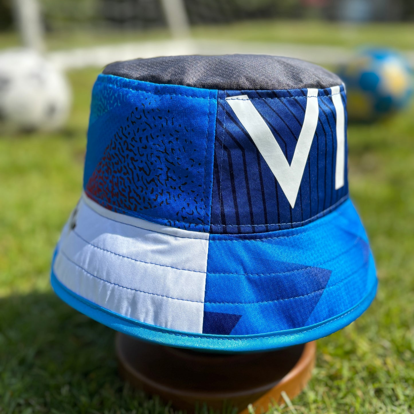 Stockport County bucket hat (adult 62-63 cm) - handmade from original shirts