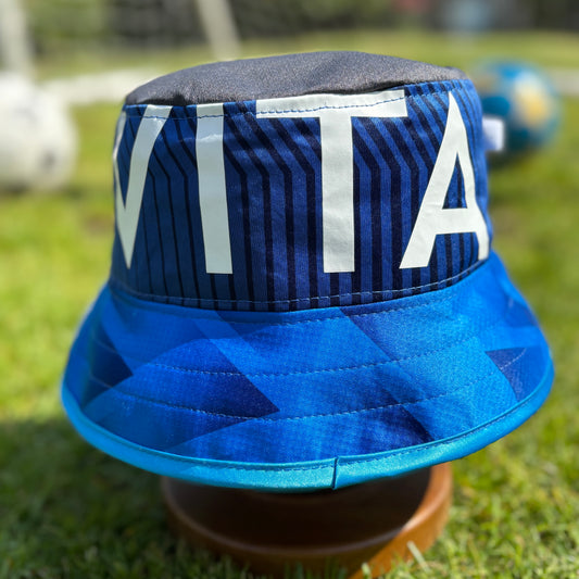 Stockport County bucket hat (adult 62-63 cm) - handmade from original shirts