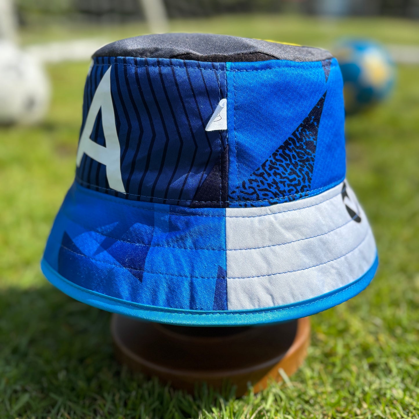 Stockport County bucket hat (adult 62-63 cm) - handmade from original shirts