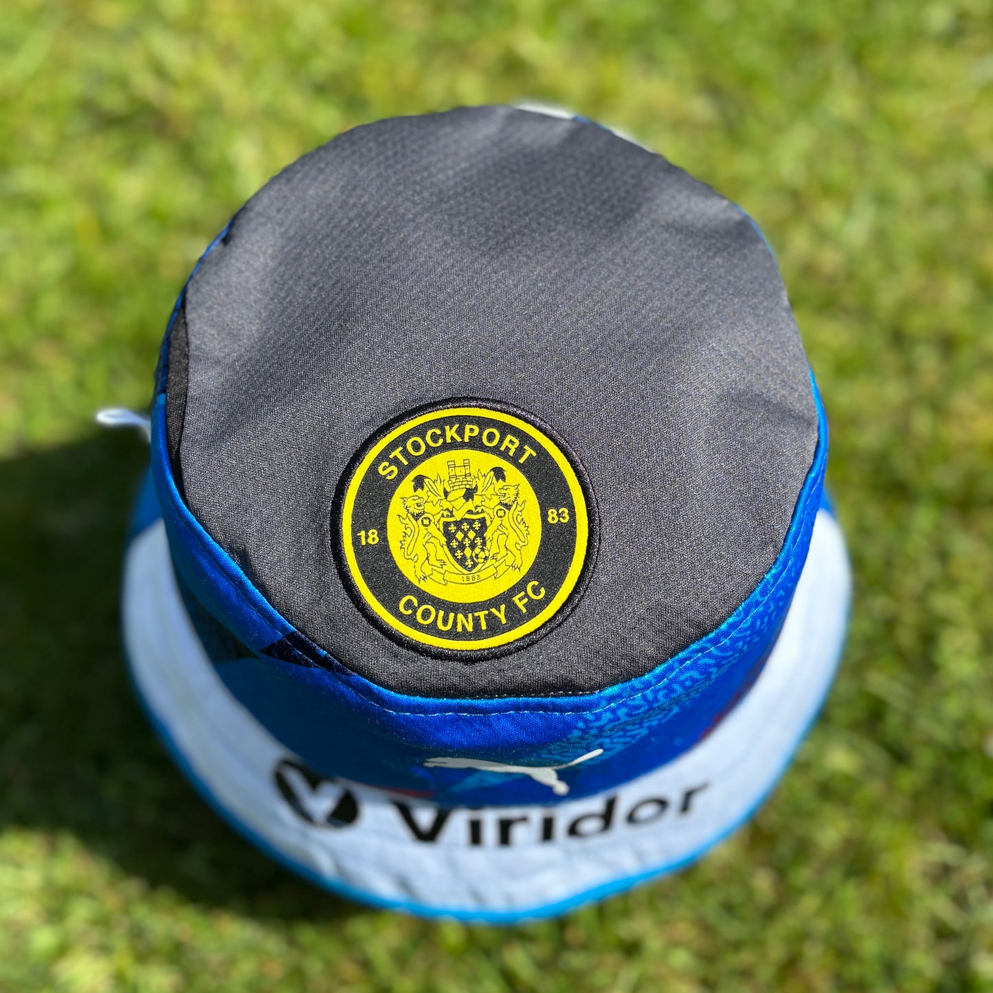 Stockport County bucket hat (adult 62-63 cm) - handmade from original shirts