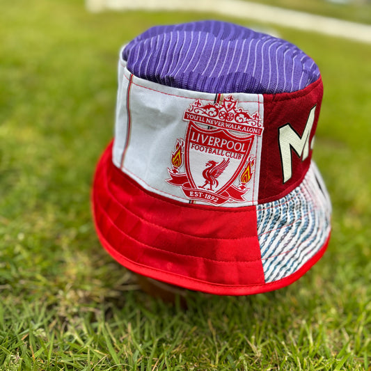 Liverpool bucket hat (adult 62-63 cm) - handmade from original shirts