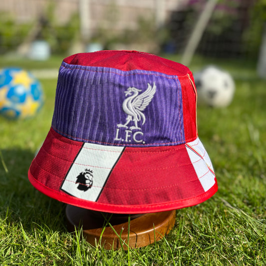 Liverpool bucket hat (adult 62-63 cm) - handmade from original shirts