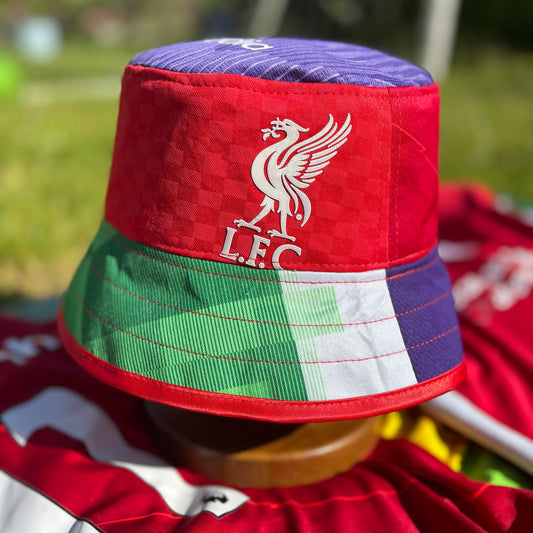 Liverpool bucket hat (adult 62-63 cm) - handmade from original shirts
