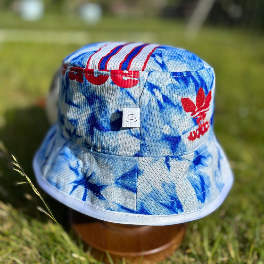 Manchester United x Human Race bucket hat (Kids/Youth/Small Adult - 58-59cm) - made from original shirt