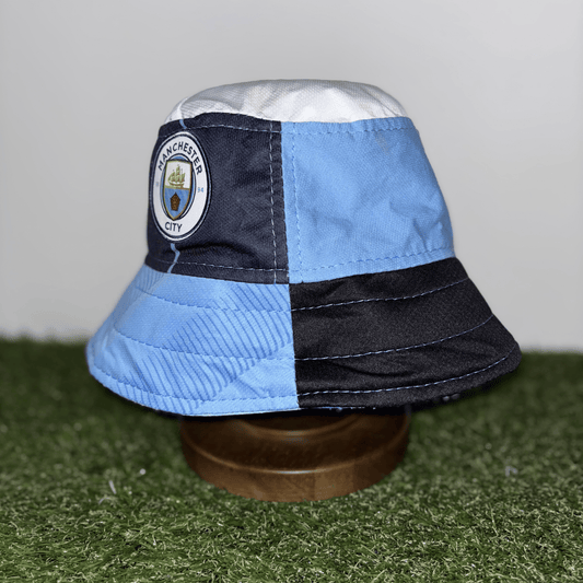 Manchester City bucket hat (adult) - handmade from original shirts